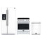 Forno Espresso 3-Piece Appliance Package - 30-Inch Electric Range, Refrigerator with Water Dispenser and Dishwasher in White with Stainless Steel Trim
