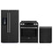 Forno Espresso 3-Piece Appliance Package - 30-Inch Induction Range, Refrigerator with Water Dispenser and Dishwasher in Black with Stainless Steel Trim