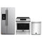 Forno Espresso 3-Piece Appliance Package - 30-Inch Induction Range, Refrigerator with Water Dispenser and Dishwasher in Stainless Steel
