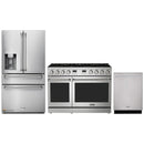 Thor Kitchen A-Series 3-Piece Appliance Package - 48-Inch Gas Range, Refrigerator with Water Dispenser, and Dishwasher in Stainless Steel
