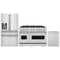 ZLINE 3-Piece Appliance Package - 48-Inch Dual Fuel Range, Refrigerator with Water Dispenser, and Dishwasher in Stainless Steel