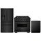 ZLINE 3-Piece Appliance Package - 36-Inch Gas Range, Refrigerator with Water Dispenser, and Dishwasher in Black Stainless Steel