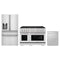 ZLINE 3-Piece Appliance Package - 48-Inch Paramount Dual Fuel Range, 36-Inch French Door Refrigerator with Water Dispenser, Dishwasher, in Stainless Steel