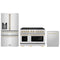 ZLINE 3-Piece Appliance Package - 48-Inch Paramount Autograph Dual Fuel Range, 36-Inch French Door Refrigerator with Water Dispenser, Dishwasher, in Stainless Steel with Gold Accents