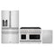 ZLINE 3-Piece Appliance Package - 48-Inch Paramount Gas Range, 36-Inch French Door Refrigerator with Water Dispenser, Dishwasher, in Stainless Steel