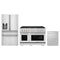 ZLINE 3-Piece Appliance Package - 48-Inch Paramount Gas Range, 36-Inch French Door Refrigerator with Water Dispenser, Dishwasher, in Stainless Steel