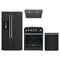 Forno 4-Piece Appliance Package - 30-Inch Gas Range, Under Cabinet Range Hood, Refrigerator with Water Dispenser, and Dishwasher in Black with Stainless Steel Trim