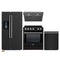Forno 4-Piece Appliance Package - 30-Inch Induction Range, Under Cabinet Range Hood, French Door Refrigerator with Water Dispenser, and Dishwasher in Black with Stainless Steel Trim