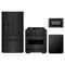 ZLINE 4-Piece Appliance Package - 30-Inch Classic Dual Fuel Range, Refrigerator with Water Dispenser, Dishwasher, and 24-Inch Microwave Drawer in Black Stainless Steel