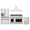 ZLINE 4-Piece Appliance Package - 48-Inch Paramount Dual Fuel Range, Wall Mount Range Hood, 36-Inch French Door Refrigerator with Water Dispenser, Dishwasher, in Stainless Steel