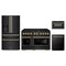 ZLINE 4-Piece Appliance Package - 48-Inch Paramount Gas Range, Refrigerator with Water Dispenser, Dishwasher, and 24-Inch Microwave Drawer in Black Stainless Steel with Gold Accents