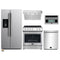 Forno 5-Piece Appliance Package - 30-Inch Electric Range, Under Cabinet Range Hood, Refrigerator with Water Dispenser, Dishwasher, and 30-Inch Microwave Drawer in Stainless Steel