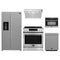 Forno 5-Piece Appliance Package - 30-Inch Induction Range, Under Cabinet Range Hood, Refrigerator with Water Dispenser, Dishwasher, and 24-Inch Microwave Oven in Stainless Steel