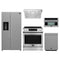 Forno 5-Piece Appliance Package - 30-Inch Induction Range, Under Cabinet Range Hood, Refrigerator with Water Dispenser, Dishwasher, and 30-Inch Microwave Oven in Stainless Steel