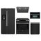 Forno 5-Piece Appliance Package - 30-Inch Induction Range, Under Cabinet Range Hood, Refrigerator with Water Dispenser, Dishwasher, and 30-Inch Microwave Oven in Black with Stainless Steel Trim