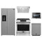 Forno 5-Piece Appliance Package - 30-Inch Induction Range, Under Cabinet Range Hood, Refrigerator with Water Dispenser, Dishwasher, and Microwave Drawer in Stainless Steel