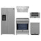 Forno 5-Piece Appliance Package - 30-Inch Induction Range, Under Cabinet Range Hood, Refrigerator with Water Dispenser, Dishwasher, and 30-Inch Microwave Drawer in Stainless Steel