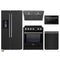 Forno 5-Piece Appliance Package - 30-Inch Induction Range, Under Cabinet Range Hood,  French Door Refrigerator with Water Dispenser, Dishwasher, and  Microwave Drawer in Black with Stainless Steel Trim
