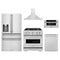 ZLINE 5-Piece Appliance Package - 30-Inch Classic Dual Fuel Range, Wall Mount Range Hood, 36-Inch French Door Refrigerator with Water Dispenser, Dishwasher, and 30-Inch Microwave Drawer in Stainless Steel