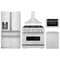 ZLINE 5-Piece Appliance Package - 36-Inch Dual Fuel Range, Hood, Refrigerator with Water Dispenser, Dishwasher, and Microwave Drawer in Stainless Steel