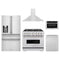 ZLINE 5-Piece Appliance Package - 36-Inch Dual Fuel Range, Hood, Refrigerator with Water Dispenser, Dishwasher, and Microwave Drawer in Stainless Steel