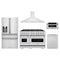 ZLINE 5-Piece Appliance Package - 48-Inch Classic Dual Fuel Range, Wall Mount Range Hood, 36-Inch French Door Refrigerator with Water Dispenser, Dishwasher, and 30-Inch Microwave Drawer in Stainless Steel