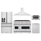 ZLINE 5-Piece Appliance Package - 48-Inch Classic Gas Range, Wall Mount Range Hood, 36-Inch French Door Refrigerator with Water Dispenser, Dishwasher, and 30-Inch Microwave Drawer in Stainless Steel