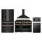ZLINE 5-Piece Appliance Package - 48-Inch Autograph Edition Gas Range, Wall Mount Range Hood, 36-Inch French Door Refrigerator with Water Dispenser, Dishwasher, and 30-Inch Microwave Drawer in Black Stainless Steel with Champagne Bronze Accents