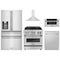 ZLINE 5-Piece Appliance Package - 30-Inch Legacy Dual Fuel Range, Wall Mount Range Hood, 36-Inch French Door Refrigerator with Water Dispenser, Dishwasher, and 30-Inch Microwave Drawer in Stainless Steel
