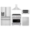 ZLINE 5-Piece Appliance Package - 30-Inch Paramount Dual Fuel Range, Wall Mount Range Hood, 36-Inch French Door Refrigerator with Water Dispenser, Dishwasher, and 30-Inch Microwave Drawer in Stainless Steel