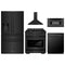 ZLINE 5-Piece Appliance Package - 30-Inch Paramount Dual Fuel Range, Wall Mount Range Hood, 36-Inch French Door Refrigerator with Water Dispenser, Dishwasher, and 30-Inch Microwave Drawer in Black Stainless Steel