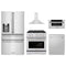 ZLINE 5-Piece Appliance Package - 30-Inch Paramount Gas Range, Wall Mount Range Hood, 36-Inch French Door Refrigerator with Water Dispenser, Dishwasher, and 30-Inch Microwave Drawer in Stainless Steel
