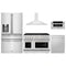 ZLINE 5-Piece Appliance Package - 48-Inch Paramount Gas Range, Wall Mount Range Hood, 36-Inch French Door Refrigerator with Water Dispenser, Dishwasher, and 30-Inch Microwave Drawer in Stainless Steel