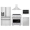 ZLINE 5-Piece Appliance Package - 30-Inch Paramount Induction Range, Wall Mount Range Hood, 36-Inch French Door Refrigerator with Water Dispenser, Dishwasher, and 24-Inch Microwave Drawer in Stainless Steel