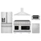 ZLINE 5-Piece Appliance Package - 48-Inch Paramount Induction Range, Wall Mount Range Hood, 36-Inch French Door Refrigerator with Water Dispenser, Dishwasher, and 30-Inch Microwave Drawer in Stainless Steel