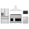 ZLINE 5-Piece Appliance Package - 48-Inch Paramount Induction Range, Wall Mount Range Hood, 36-Inch French Door Refrigerator with Water Dispenser, Dishwasher, and 24-Inch Microwave Drawer in Stainless Steel