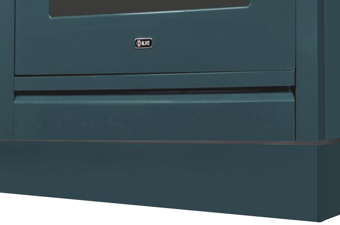 ILVE blue-grey toe kick panel for 24-inch range, front bottom trim
