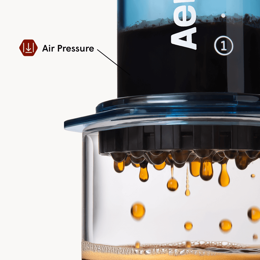 AeroPress Coffee Maker & Stainless Steel Filter Traveler's Bundle, 3-in-1 Brewing, Clear & Colors