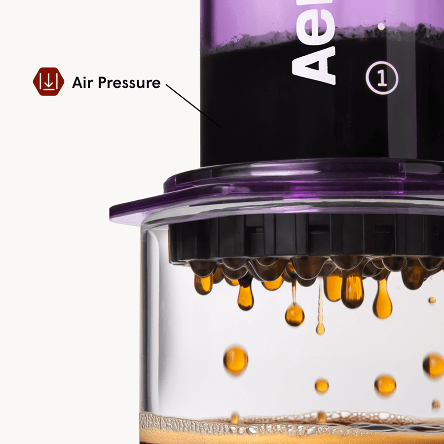 AeroPress Coffee Maker & Stainless Steel Filter Traveler's Bundle, 3-in-1 Brewing, Clear & Colors