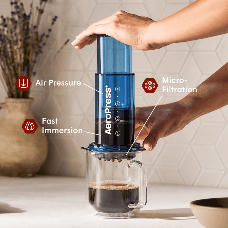 AeroPress Coffee Maker Clear & Colors