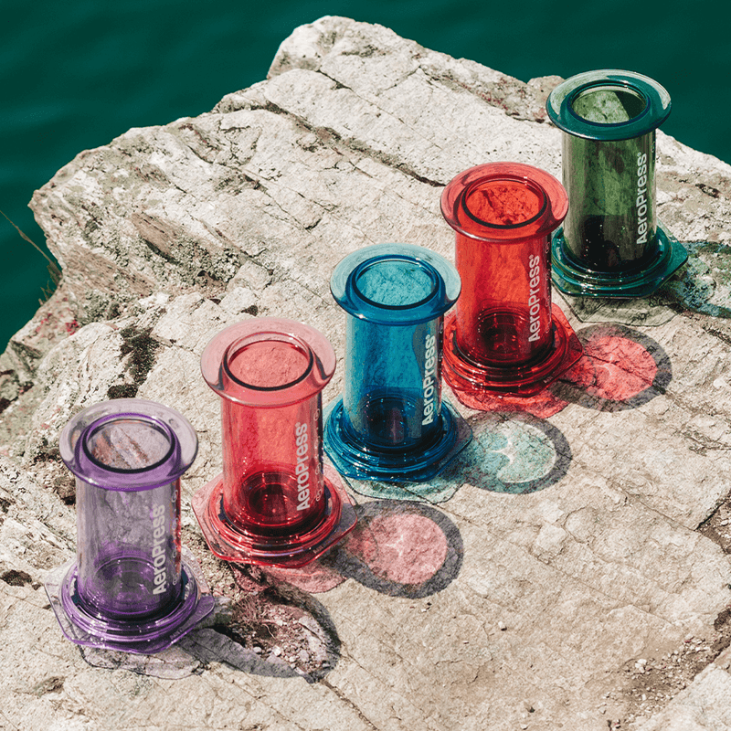 AeroPress Coffee Maker Clear & Colors