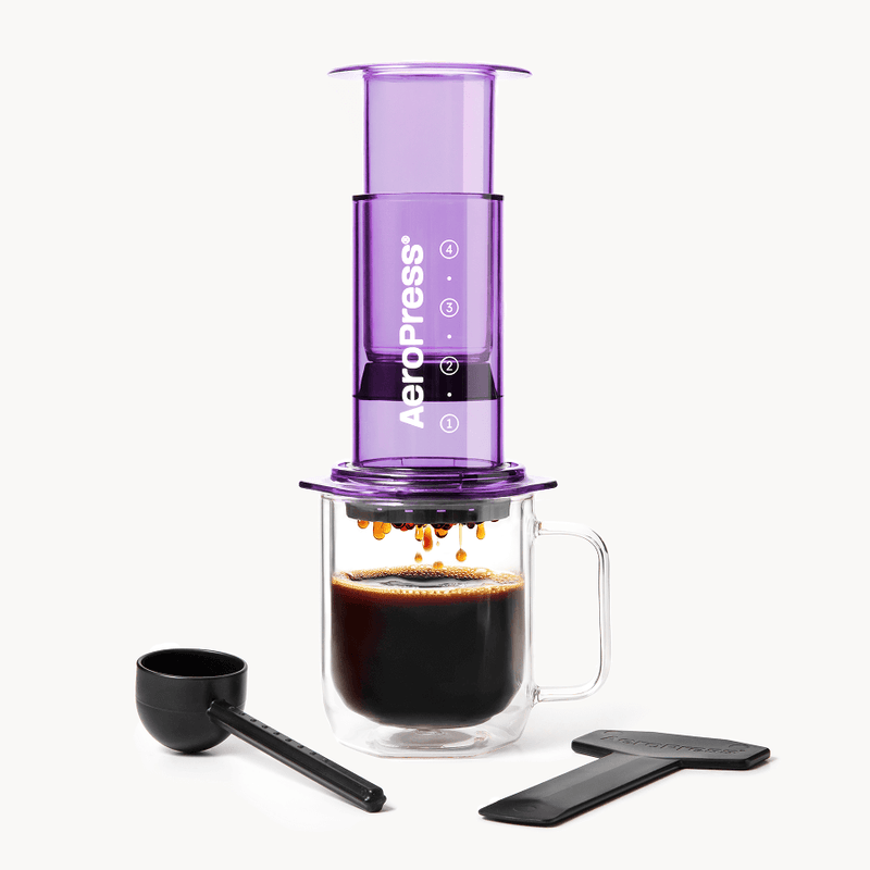 AeroPress Coffee Maker, 3-in-1 Brewing, Clear & Colors