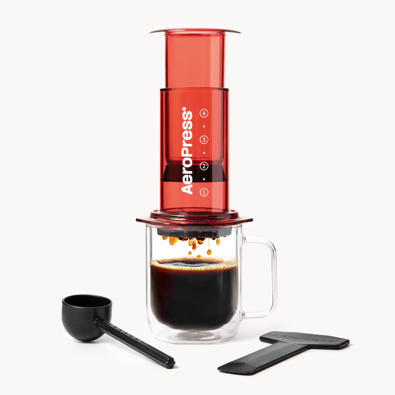 AeroPress Coffee Maker, 3-in-1 Brewing, Clear & Colors