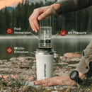 AeroPress Coffee Maker Go Plus, 3-in-1 Brewing with 16 oz Stainless Steel Travel Tumbler