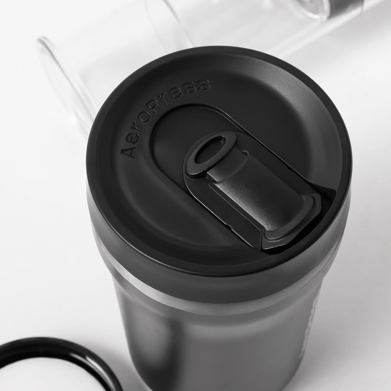 AeroPress Coffee Maker Go Plus, 3-in-1 Brewing with 16 oz Stainless Steel Travel Tumbler