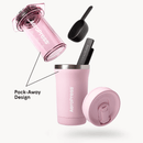 AeroPress Coffee Maker Go Plus, 3-in-1 Brewing with 16 oz Stainless Steel Travel Tumbler