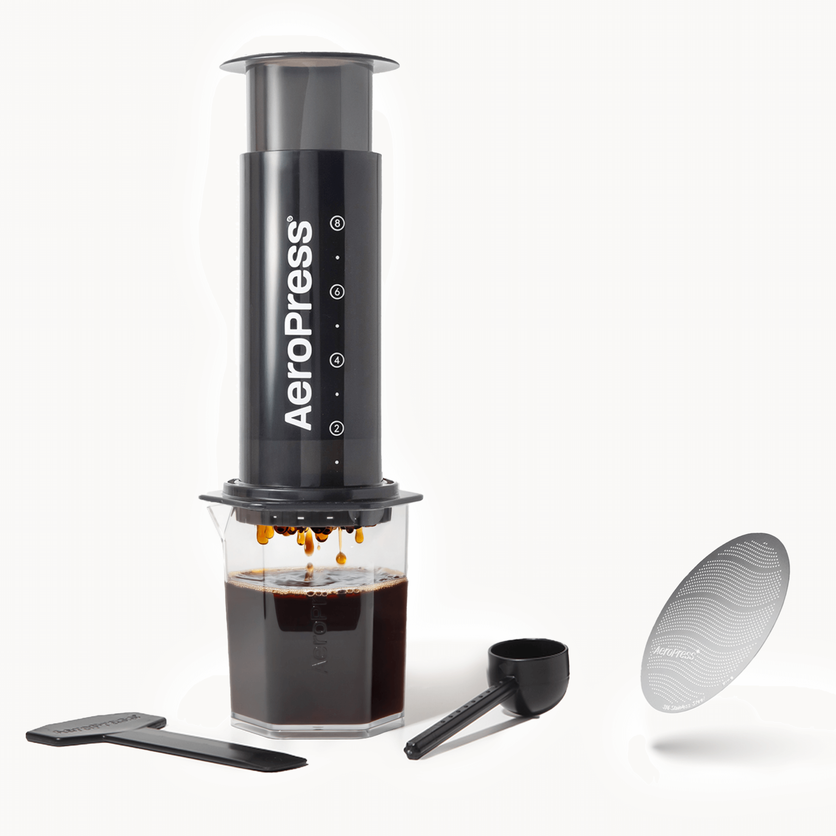 AeroPress Original XL Coffee Maker & XL Stainless Steel Filter Bundle, 3-in-1 Brewing (XLXLMF1)