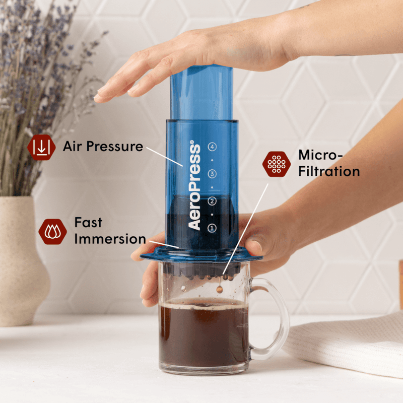 AeroPress Coffee Maker Clear & Colors