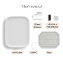 Bedside Air Purifier - Air Quality Monitoring, App-Free and with HEPA-13 Filter