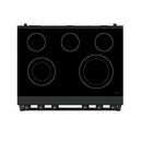 Thor Kitchen 3-Piece Appliance Package - 36-Inch Electric Range, 36-Inch Refrigerator, & 24-Inch Dishwasher in Black